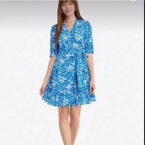 Draper James Wynonna Wrap Dress - Bluebell Shadow Floral - 10